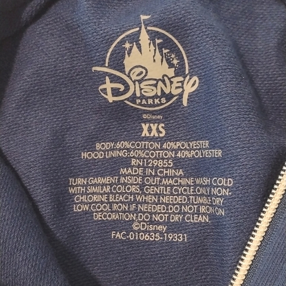Disney Boys Hoodie Vest- Mickey Mouse & Friends NWT XXS - Picture 6 of 6